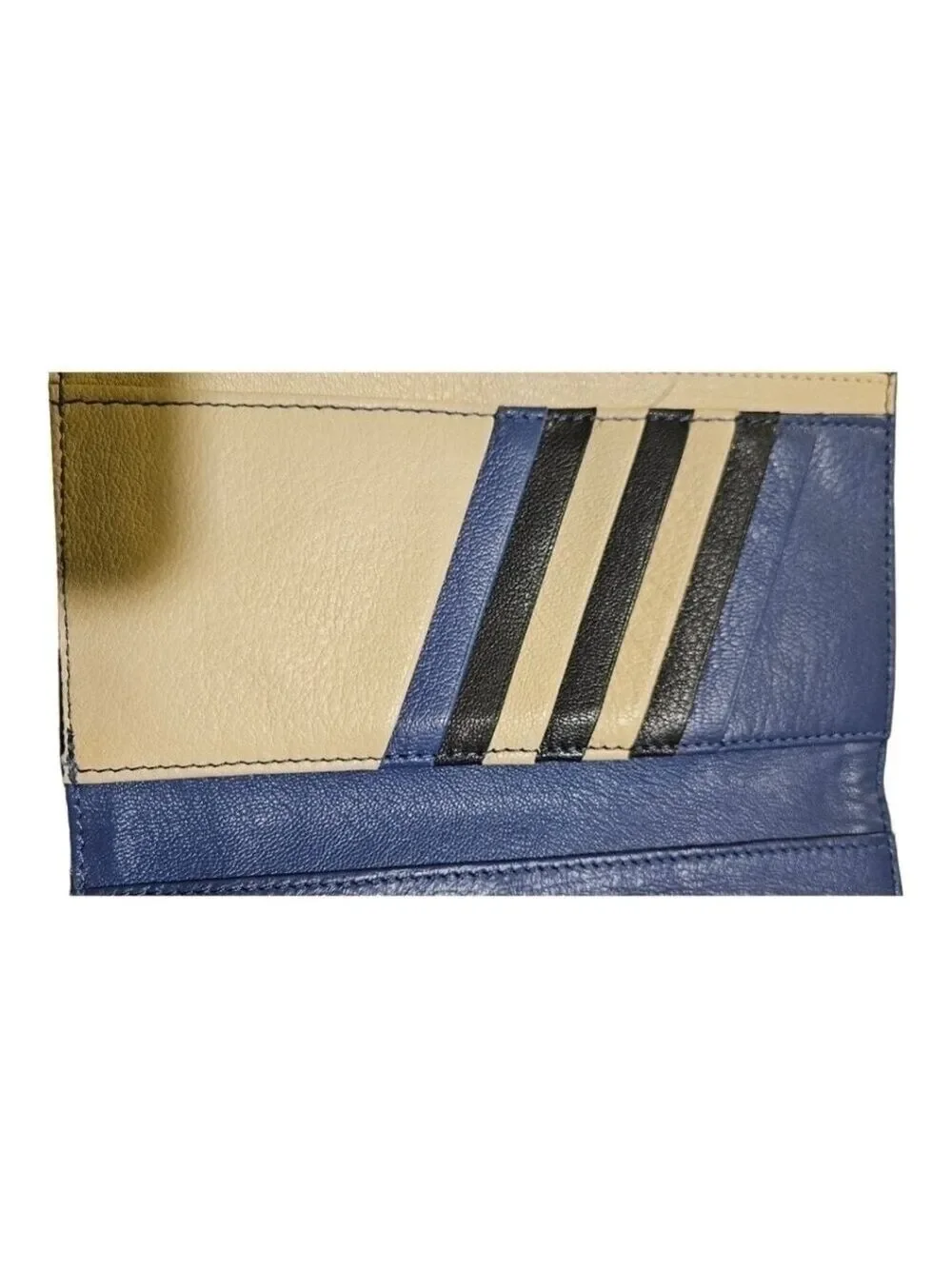 THACKER Multi-use Color block Alexis double zip Wristlet Wallet NWOT